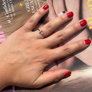 Nadri Silver Cocktail Ring
